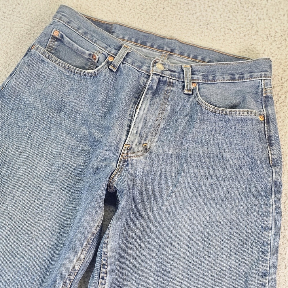 Levis 550 Jeans Mens 34x34 Blue Relaxed Fit Tapered Denim Medium Wash Casual